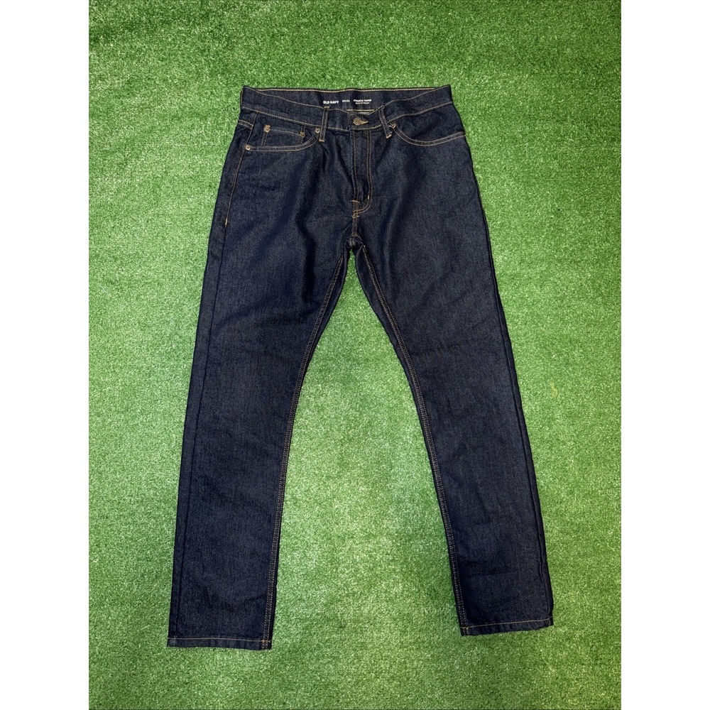 Old Navy Jeans Mens 34 x 32 Athletic Taper Dark Wash